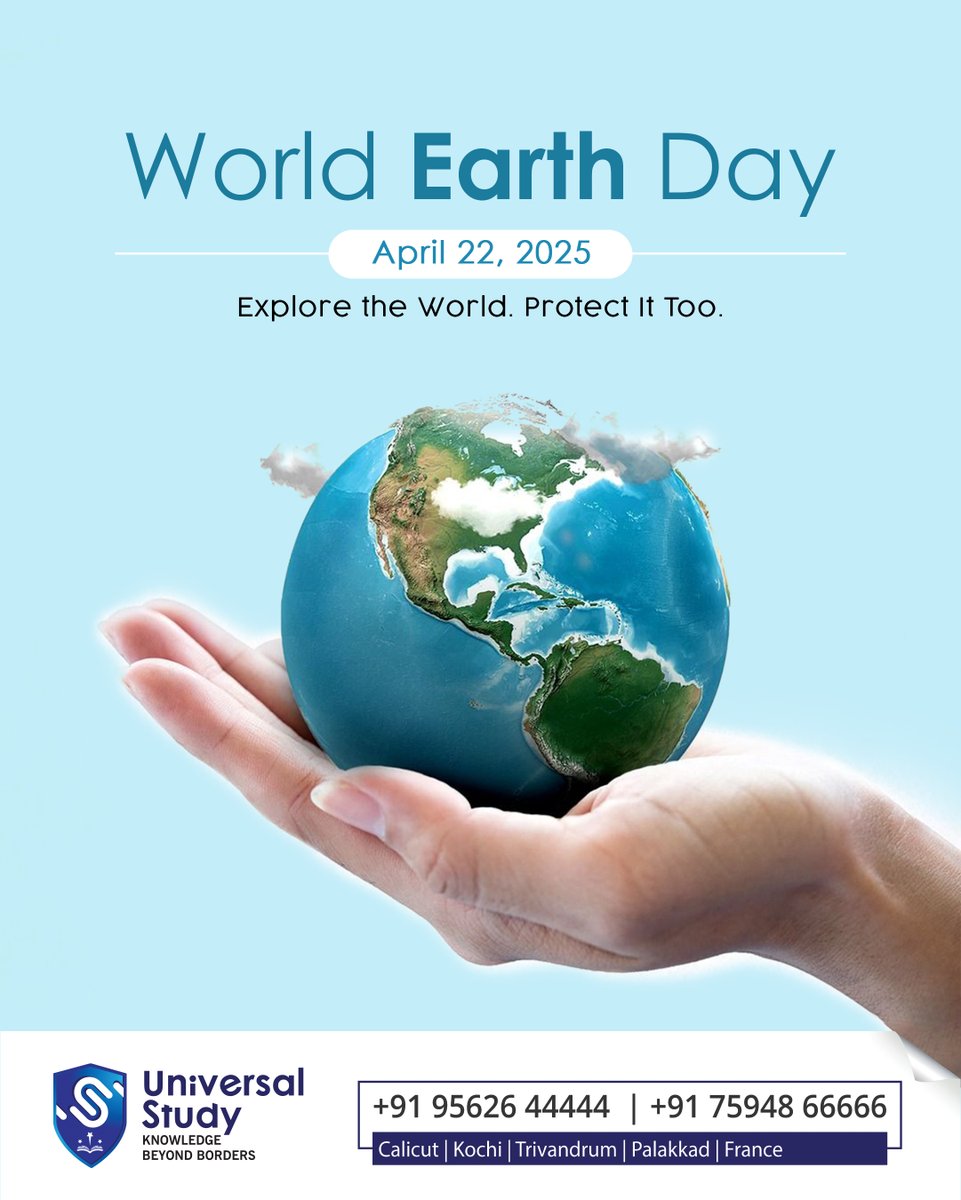 Study79364Study's tweet image. 🌍 This Earth Day, let’s celebrate our beautiful planet and commit to preserving it for generations to come. At Universal Study, we believe in exploring the world and protecting it too. 🌱

#UniversalStudy #languagestudio #WorldEarthDay #EarthDay2025 #ProtectOurPlanet