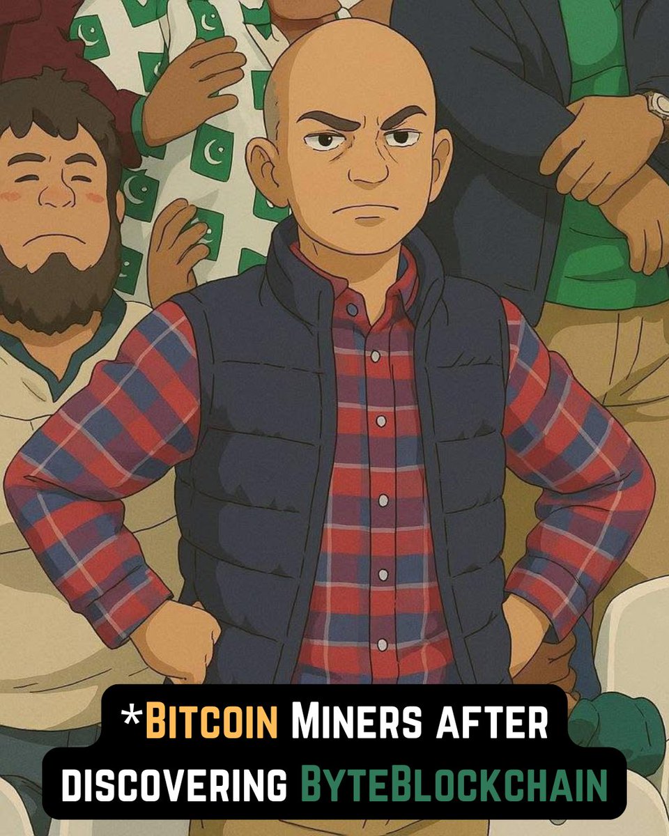 ByteBlockchainX's tweet image. *Bitcoin Miners who spends thousands of $$ on Rigs after checking ByteMiner&apos;s phone.

Start mining $BYTE from your phone NOW:
app.byteblockchain.org