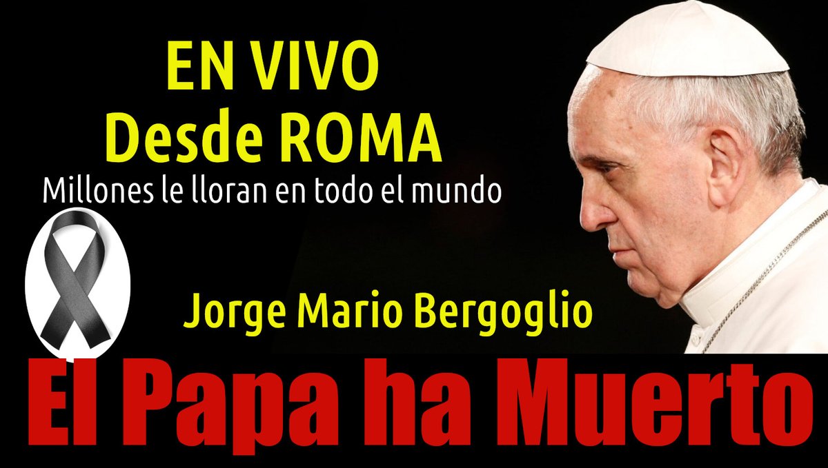 IntyCon's tweet photo. https://t.co/TDQj8XWqSb MURIÓ EL PAPA FRANCISCO https://t.co/afJjpKrUWy