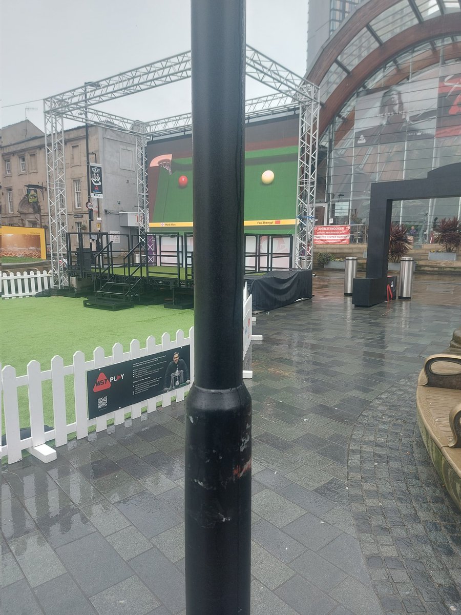 TAFKASB's tweet image. When you pay for a restricted view ticket at the snooker #careless