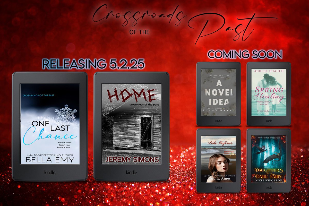 taralamesauthor's tweet image. 📷Crossroads of the Past is here!!
bit.ly/Crossroadsofth…
Home & One Last Chance are coming 5/2
Home by Jeremy Simons & One Last Chance by Bella Emy books2read.com/OneLastChanceB…
#CrossroadsOfThePast #SecondChanceAtLoveSeries #SixAuthorsOneSeries #RomanceSeries #SecondChanceRomance