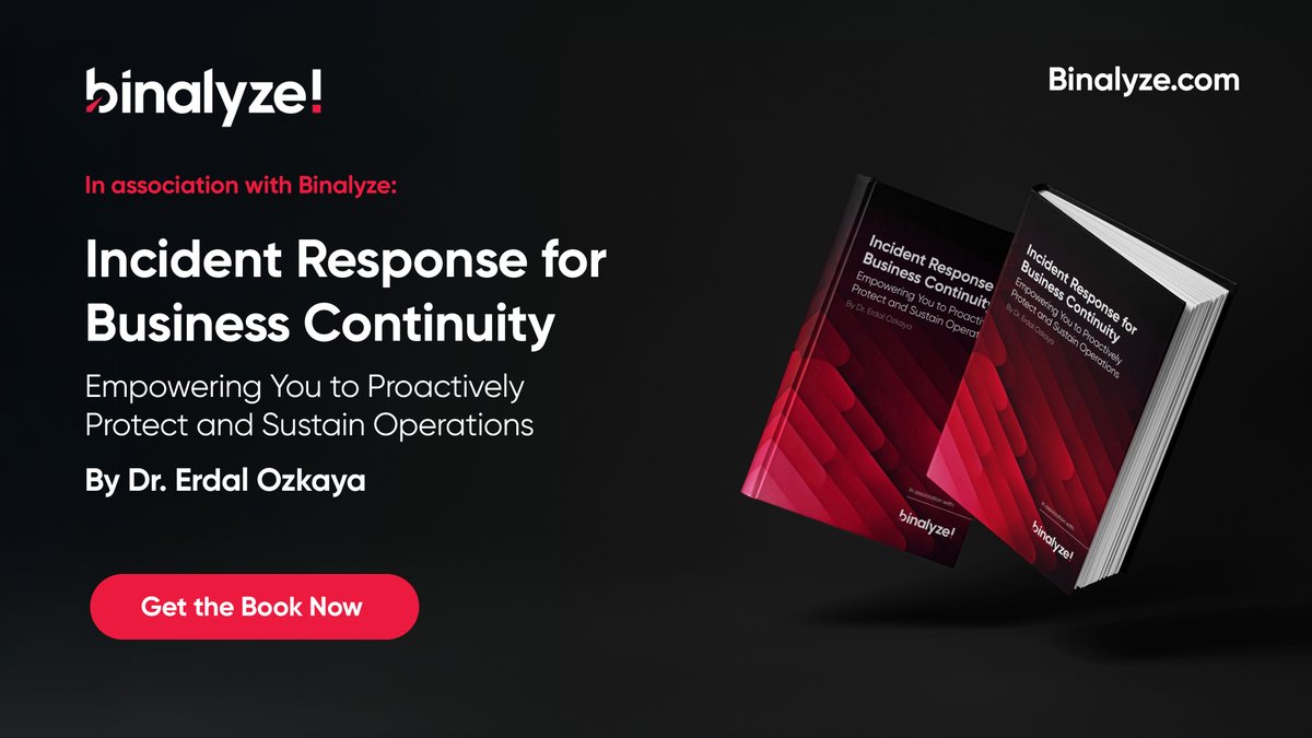 🔥 The response has been incredible! 🔥Hundreds of cybersecurity professionals have already downloaded Incident Response for Business Continuity by Dr. Erdal Ozkaya — and the feedback has been amazing.👇 Get your copy and let us know what you think! ow.ly/o26M50VEK1q