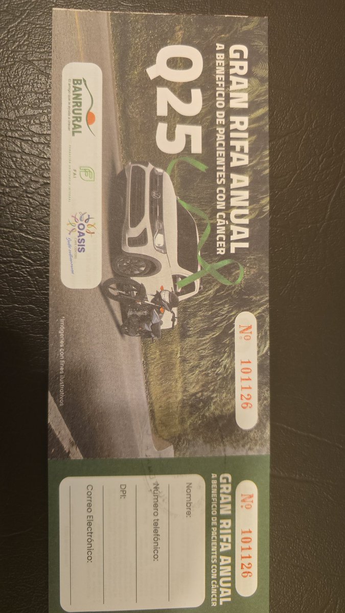 Quienes compraron número de esta rifa, me avisan que el sorteo se prorrogó para el 14 de Junio. 

Favor compartir para que más personas sepan. Muchas gracias.