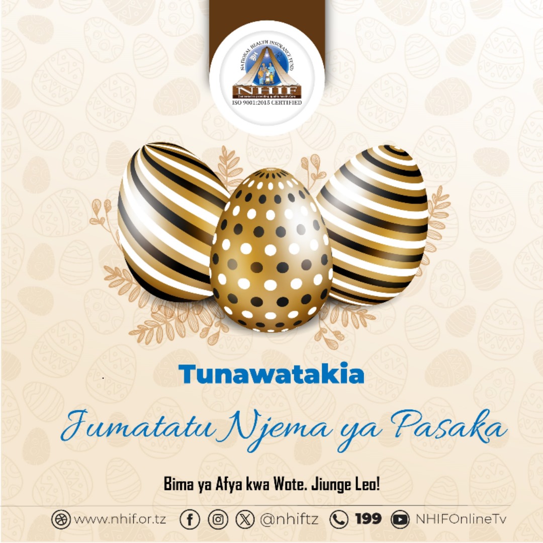 NHIF Tanzania (@nhiftz) on Twitter photo Bima ya Afya kwa Wote, Jiunge Sasa !!!
<a href="/wizara_afyatz/">Wizara ya Afya Tanzania ๐น๐ฟ</a> <a href="/TZMsemajiMkuu/">Msemaji Mkuu wa Serikali</a> <a href="/bima_afyatz/">BIMA YA AFYA KWA WOTE ๐น๐ฟ</a> Bima ya Afya kwa Wote, Jiunge Sasa !!!
<a href="/wizara_afyatz/">Wizara ya Afya Tanzania ๐น๐ฟ</a> <a href="/TZMsemajiMkuu/">Msemaji Mkuu wa Serikali</a> <a href="/bima_afyatz/">BIMA YA AFYA KWA WOTE ๐น๐ฟ</a>