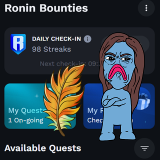 sinta.ron| KIND Moki| APH (@sinta_1521) on Twitter photo Today is my 98th <a href="/Ronin_Network/">Ronin</a> . I am close to 100th!
Have you alsoe rubbed your <a href="/SabongSaga/">Sabong Saga</a> Chicken while waiting for <a href="/thetickeriscag/">Cute Asian Girl $CAG</a> NFT minting?
#SabongSagaCreator
#CAG Today is my 98th <a href="/Ronin_Network/">Ronin</a> . I am close to 100th!
Have you alsoe rubbed your <a href="/SabongSaga/">Sabong Saga</a> Chicken while waiting for <a href="/thetickeriscag/">Cute Asian Girl $CAG</a> NFT minting?
#SabongSagaCreator
#CAG