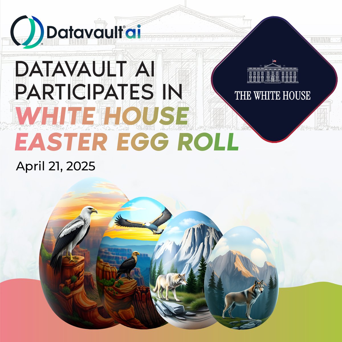 Datavaultai (@datavault_ai) on Twitter photo 📢 We’re proud to sponsor the 2025 <a href="/WhiteHouse/">The White House</a> Easter Egg Roll!🎉 Join the Datavault AI team as we support the event along with 40,000+ attendees—blending tradition, fun & #innovation! 🐰🥚 #AI #WhiteHouseEasterEggRoll #DatavaultAI 📢 We’re proud to sponsor the 2025 <a href="/WhiteHouse/">The White House</a> Easter Egg Roll!🎉 Join the Datavault AI team as we support the event along with 40,000+ attendees—blending tradition, fun & #innovation! 🐰🥚 #AI #WhiteHouseEasterEggRoll #DatavaultAI