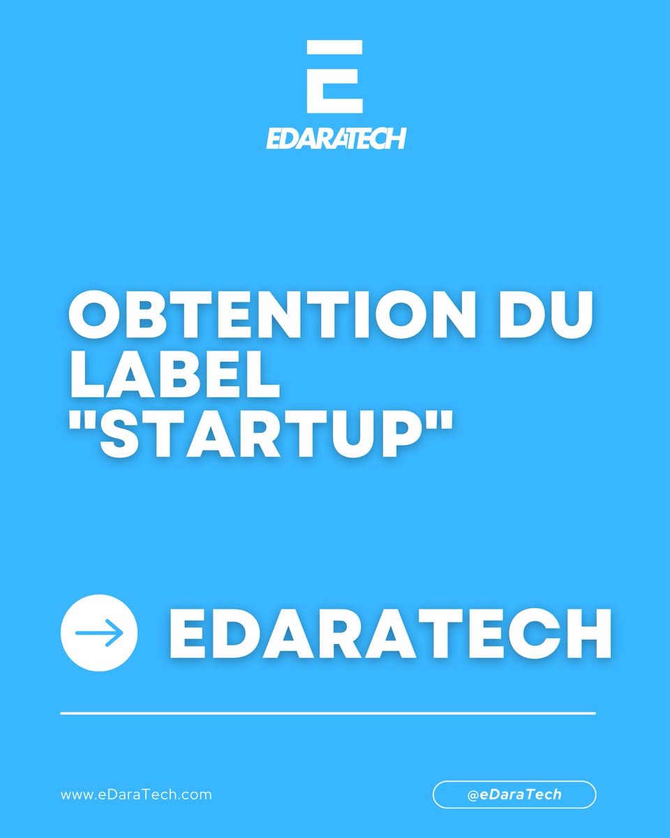 eDaraTech_com's tweet image. 🤔 Vous souhaitez obtenir le label "Start-up" ?

🚀 Vous envisagez de lancer votre start-up et vous voulez commencer par obtenir le label ? Vous êtes au bon endroit !

📞 Contactez notre équipe dès maintenant pour prendre rendez-vous.

#eDaraTech #Startups #PME #Algérie #Diaspora