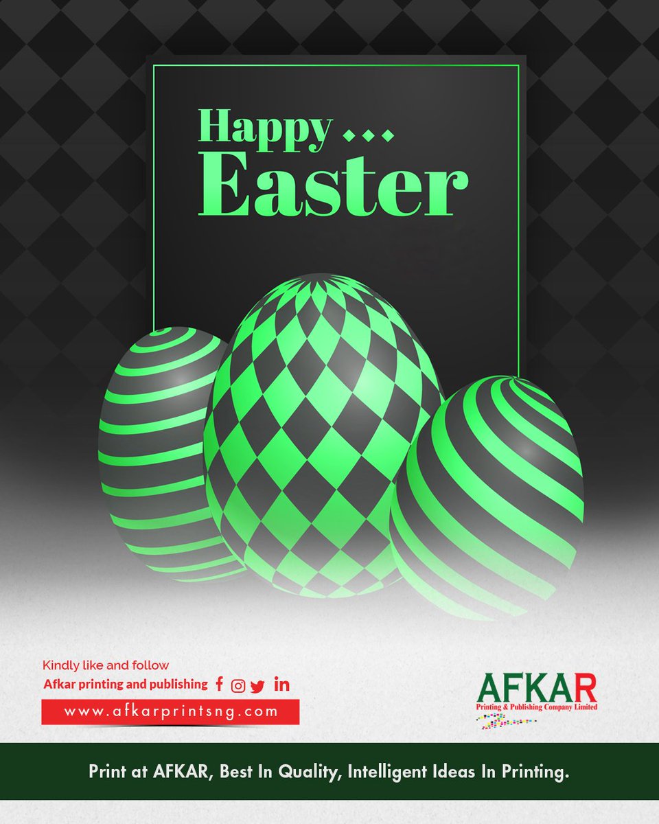 Afkarprinting's tweet photo. Warmest Easter greetings from our team to yours!
May this season bring new energy, new ideas, and renewed purpose to your personal and professional life.

#HappyEaster #TeamAppreciation #CorporateCulture #EasterSpirit #FreshStart #SpringSuccess #Easter2025 https://t.co/J2DTjXKXul