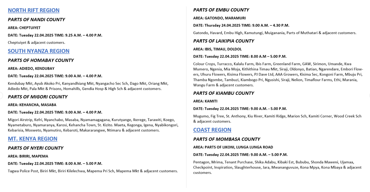 Kenya Power tweet media