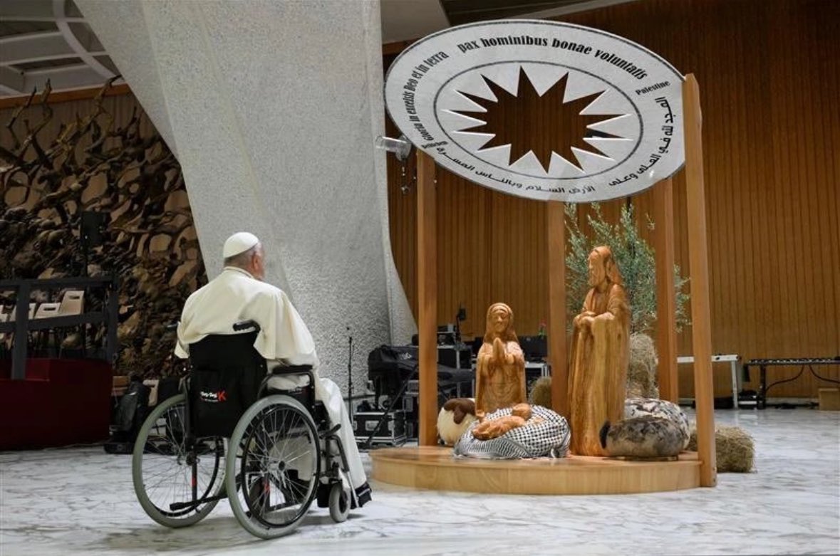 vampl0vrrr's tweet photo. pope francis supported palestine until his last breath. https://t.co/TiGaro7ng1