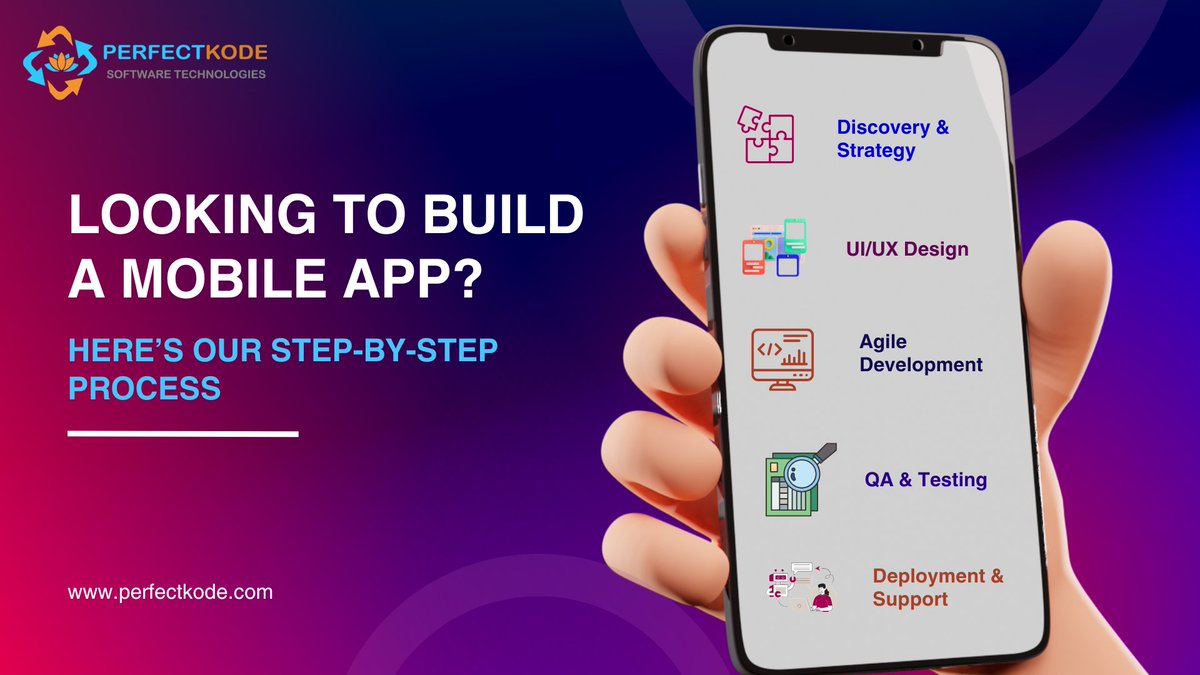 perfectkode's tweet photo. Building a mobile app?
Check out our step-by-step development process — from ideation to launch!

We help startups turn ideas into polished apps.
👉 Read more:https://t.co/ABdClvL9to
#MobileApp #AppDev #TechStartup #PerfectKode https://t.co/rf0aGt9B1U
