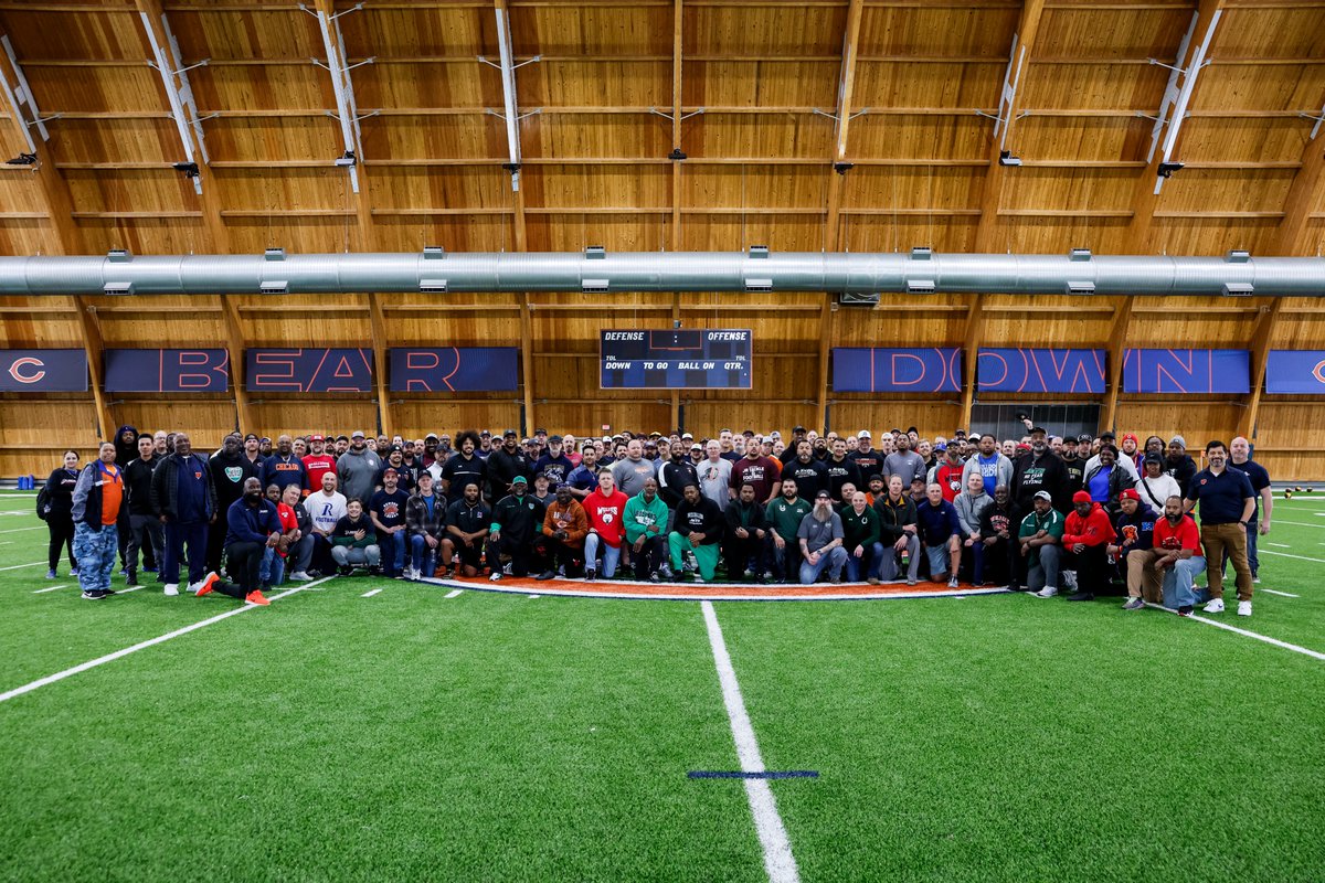 On Saturday, the Chicago Bears hosted 150 youth coaches for the USA Football Youth Coaches Certification Clinic at Halas Hall.