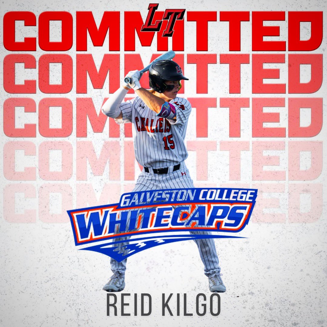 LTCavBaseball's tweet photo. Congratulations to Reid Kilgo on his commitment to Galveston College! #Together https://t.co/T9Jb51dktz