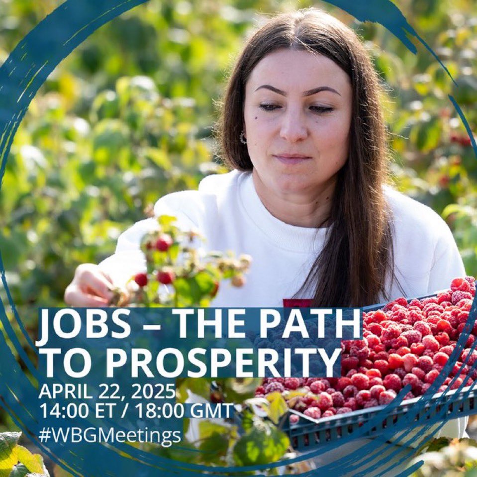 Susan Lund (@susanlund_dc) on Twitter photo 1.2B young people across emerging economies will reach working age over the next decade but only about 420M jobs are expected to be created. Join the <a href="/WorldBank/">World Bank</a> on April 22 for a conversation on creating pathways to more and better jobs. wrld.bg/otWZ50VuchW 1.2B young people across emerging economies will reach working age over the next decade but only about 420M jobs are expected to be created. Join the <a href="/WorldBank/">World Bank</a> on April 22 for a conversation on creating pathways to more and better jobs. wrld.bg/otWZ50VuchW