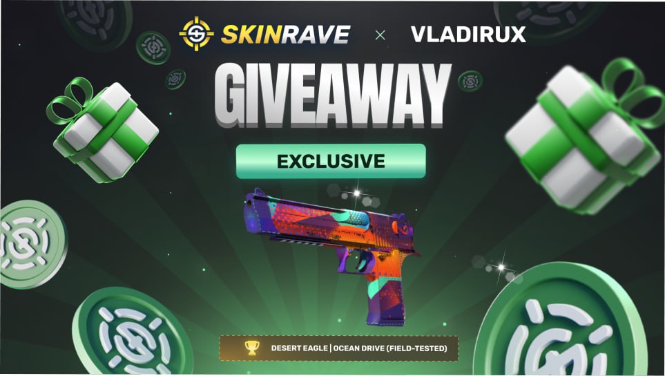 Vladirux ๐ป (@vladirux) on Twitter photo Desert Eagle | Ocean Drive ($20)
To enter :
- Follow <a href="/skinravegg/">SkinRave.gg</a>
- Like the quoted post
- Comment under this post
Ends in 48 hours, Good Luck! Desert Eagle | Ocean Drive ($20)
To enter :
- Follow <a href="/skinravegg/">SkinRave.gg</a>
- Like the quoted post
- Comment under this post
Ends in 48 hours, Good Luck!