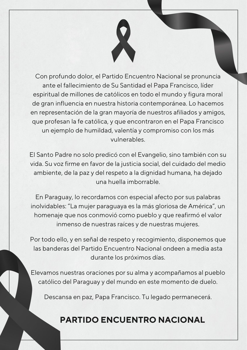 🙏 Descansa en paz, Papa Francisco. Tu legado permanecerá.🙏