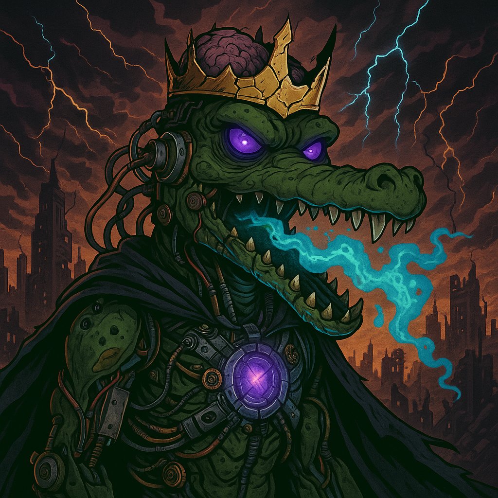 wildnovaNFT's tweet photo. π₯ He is not the king. He is the extinction.
This is the final mutation. The last form.
The throne doesn't crown him β he crowned the apocalypse.
#NFT #MutantCroc #CrocOmega #HouseOfCroca #NFTArt #ApocalypticCroc
https://t.co/J6HFQBxQ6Z https://t.co/6rsekVYUNU