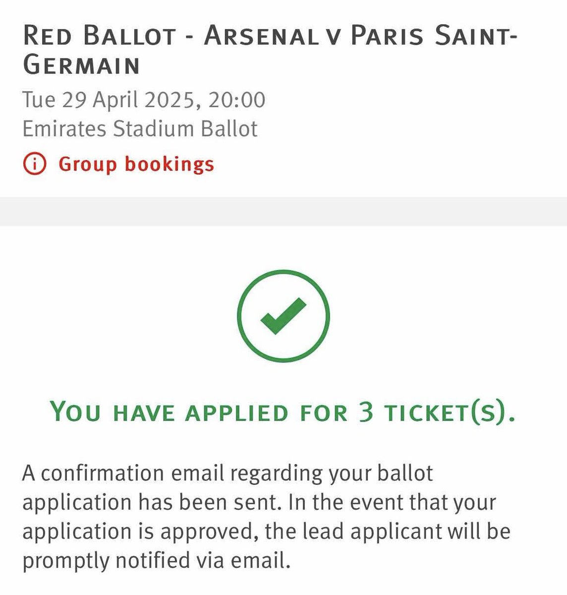 MaelPlt's tweet photo. Wish me luck ! π€π
#RedBallot #Arsenal #ARSPSG https://t.co/HluARhoNZG
