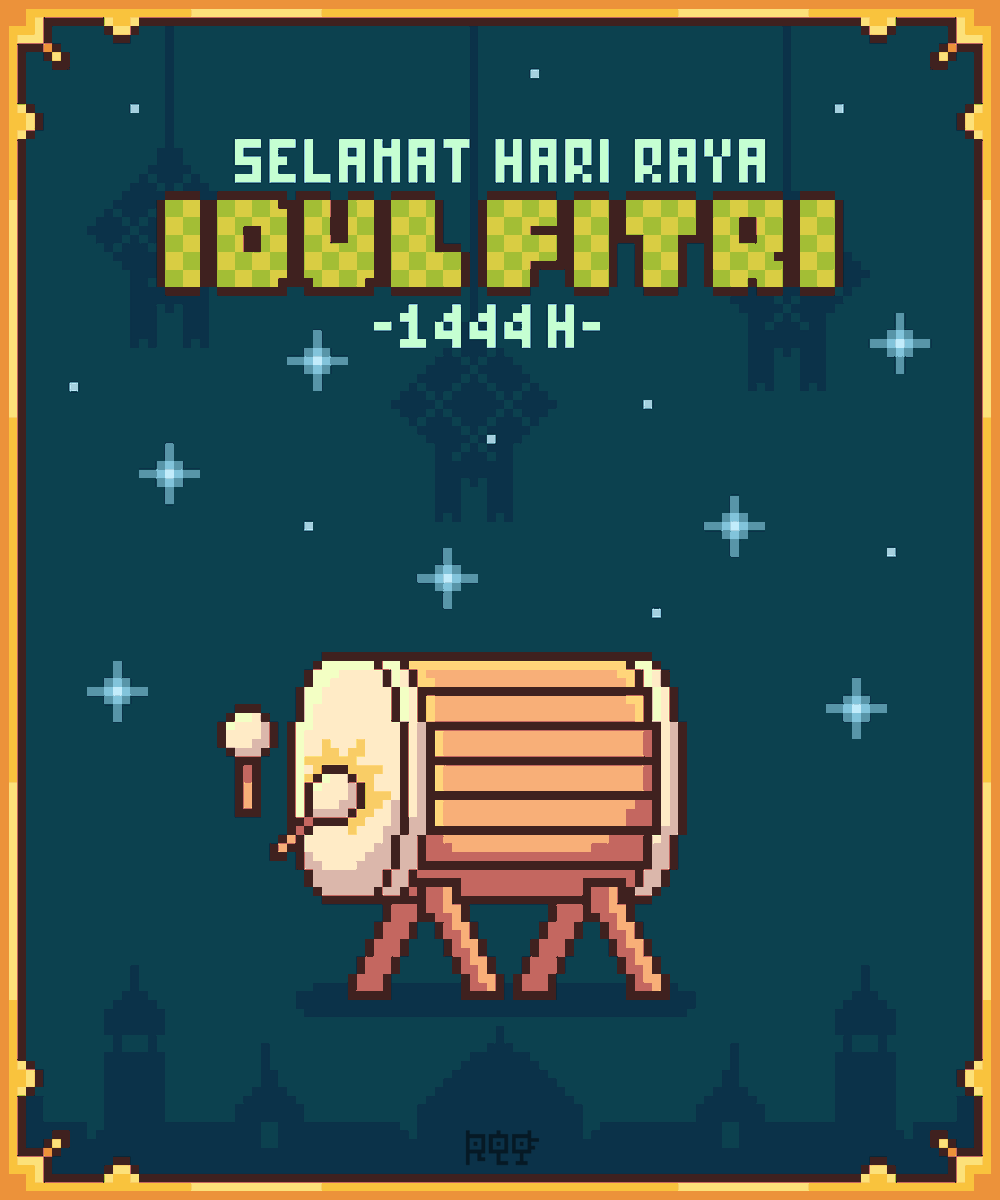 "Eid Al-Fitr Mubarak 1444 H"
Special Eid al -Fitr 2023.
•
#pixel #pixelart #pixelartist #ドット絵 #onepiece #Ramadan
#EidMubarak