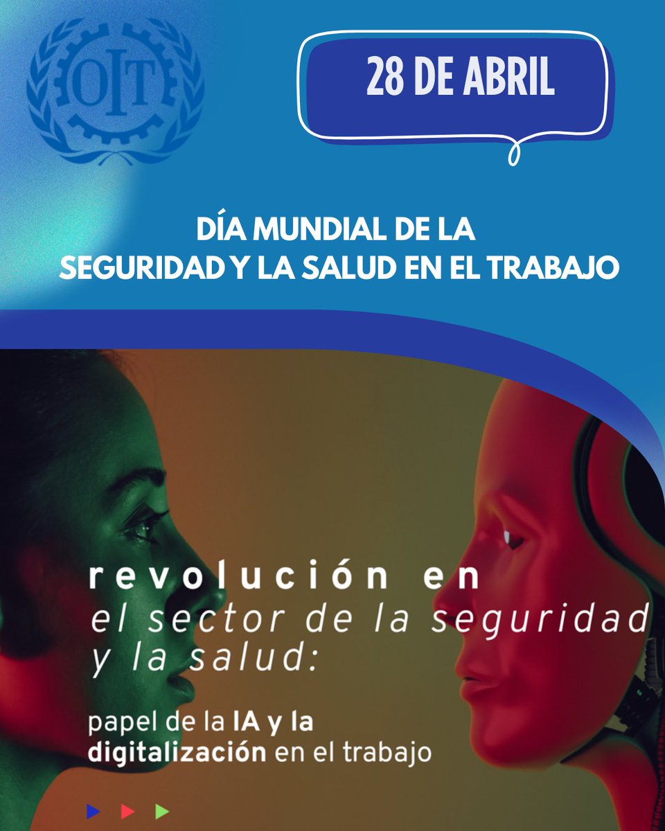 CEQUINOR (@cequinor_ok) on Twitter photo Semana de la Higiene y Seguridad en el Trabajo
Del 21 al 28 de abril
Campaña 2025:
“Revolucionar la salud y la seguridad: el papel de la inteligencia artificial y la digitalización en el trabajo”
¡La salud y la seguridad en el trabajo son un derecho fundamental!
<a href="/CONICETDialoga/">CONICET Dialoga</a> Semana de la Higiene y Seguridad en el Trabajo
Del 21 al 28 de abril
Campaña 2025:
“Revolucionar la salud y la seguridad: el papel de la inteligencia artificial y la digitalización en el trabajo”
¡La salud y la seguridad en el trabajo son un derecho fundamental!
<a href="/CONICETDialoga/">CONICET Dialoga</a>