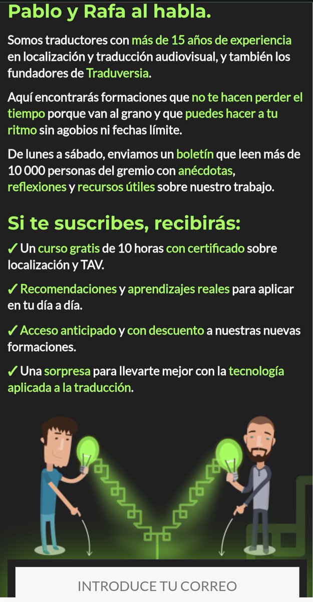 ¡Estrenamos nuevo diseño en Traduversia! Suscríbete a nuestro boletín si aún no lo has hecho, que mañana anunciamos algo nuevo y a precio especial solo por ahí. 😉 

Más en traduversia.com