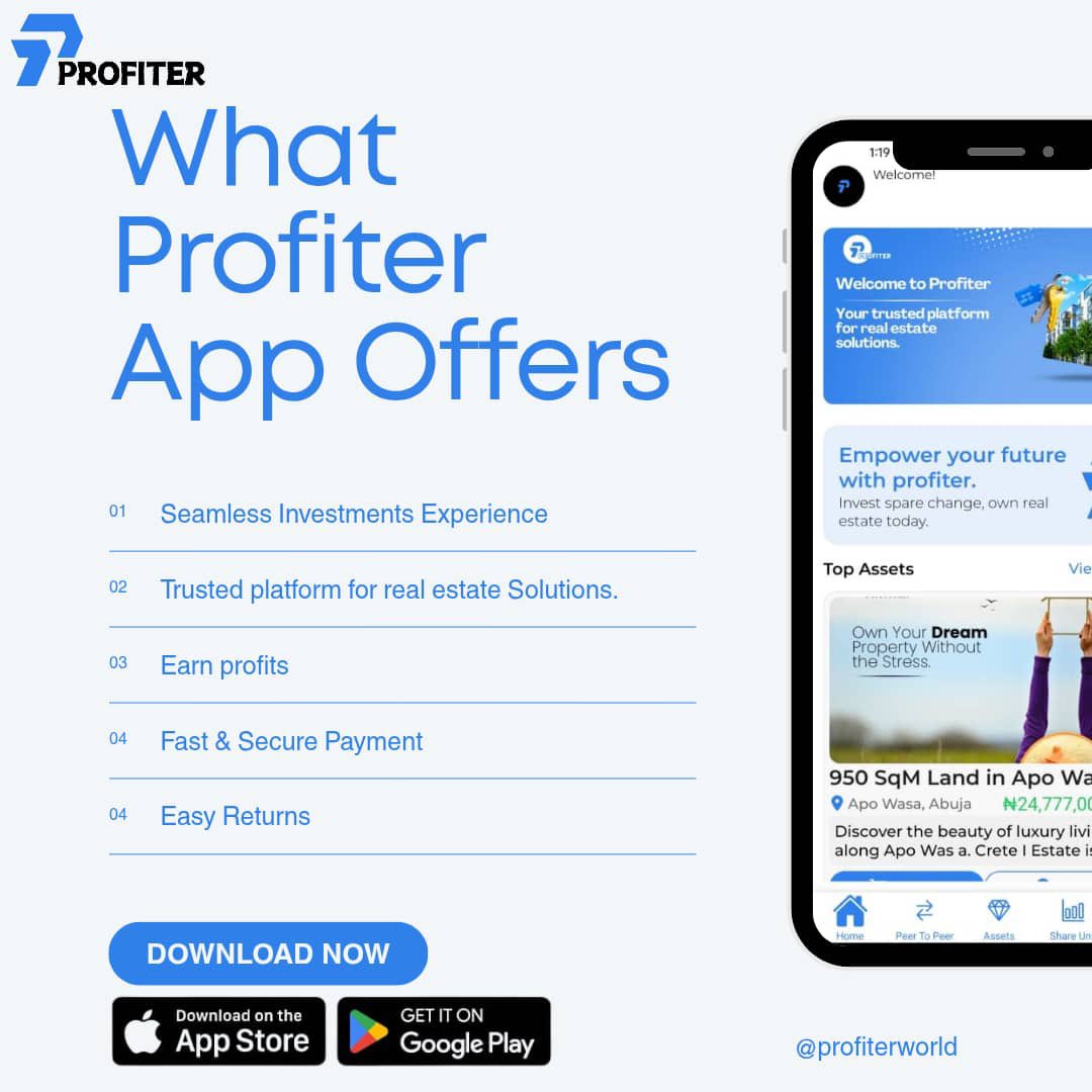 ProfiterIh's tweet photo. Profit with ease! Download Profiter's new app and take control of your investments #ProfiterApp #InvestWithEase #Profit https://t.co/6QudiepAdf