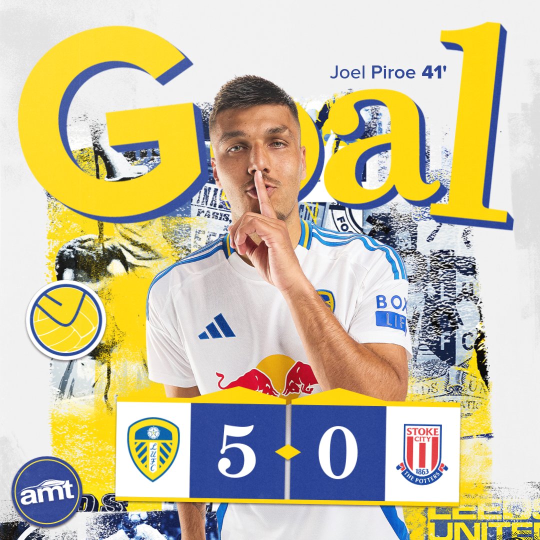 LUFC's tweet image. GGGGGOOOOOAAAAALLLLL!!! JOEL PIROE SCORING FOR FUN NOW!!! 5-0