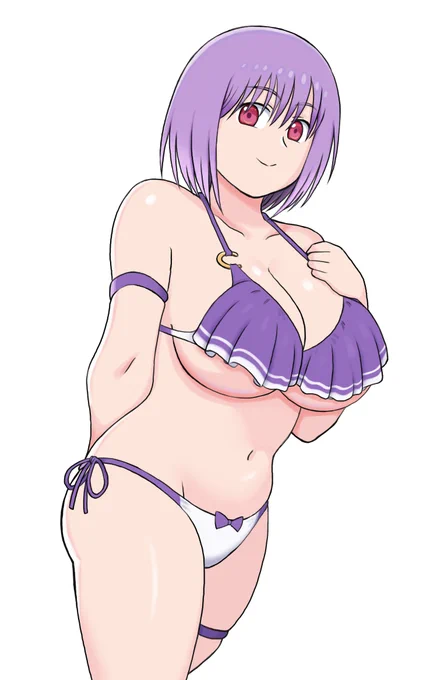 某ドフロキャラの水着を着たアカネちゃん#GRIDMAN_UNIVERSE 