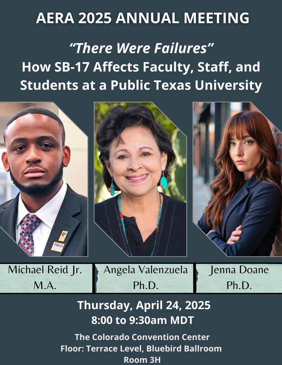JennaDoane_EPP's tweet photo. Come see us at AERA in Denver this Thursday at 8am MDT! https://t.co/gbl8wPmcYp