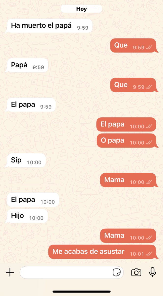El fallecimiento de El Papa y el autocorrector de mi madre no son compatibles