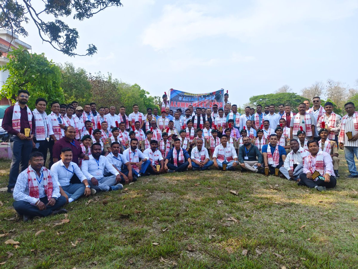 nccner's tweet photo. Reunion of Legends!
5 Assam Bn NCC Alumni Meet brought together over 65 ex-cadets from 1982 to 2024 batches at Darrang College, Tezpur.  Sharing experiences, reminiscing memories &amp; reconnecting. A testament to NCC's lifelong impact! #NCC #AlumniMeet #5AssamBnNCC https://t.co/uohCUalSO3