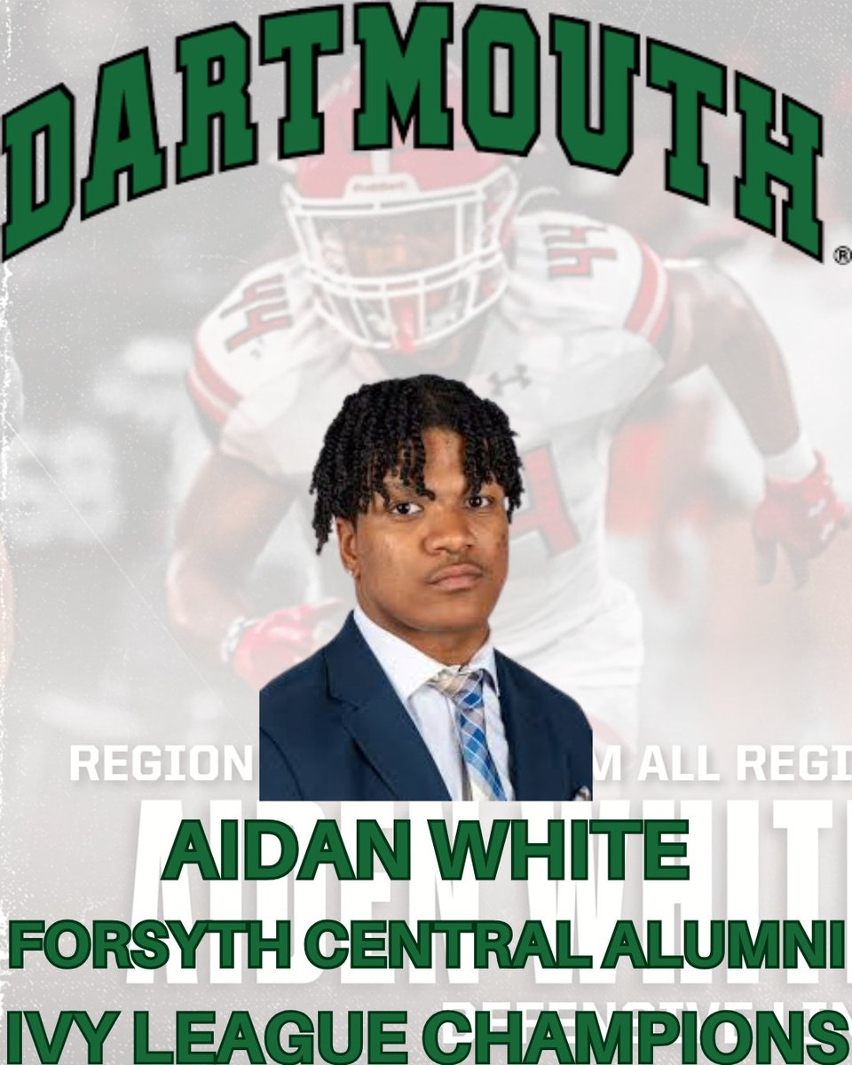 Congratulations to Forsyth Central Alumni Aidan White!  Ivy League Champions!