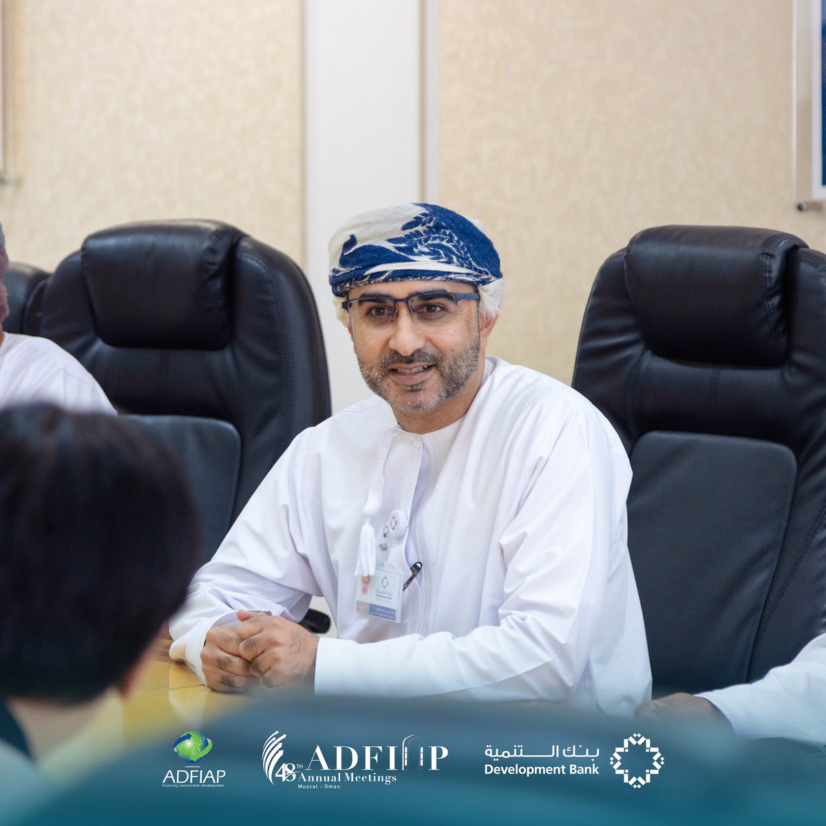 DevBankOfficial's tweet photo. #Development_Bank Leadership Meets with ADFIAP Board
As preparations advance for the #ADFIAP48 Meeting @DevBankOfficial management, led by HE Mahmood Al Owaini, Board Chairman and CEO Hussein Al Lawati met @ADFIAP Board of Directors under the chairmanship of HE Dr. Kao Thach.
The meeting focused on finalizing logistics for this week’s event and enhancing partnerships in development finance across the region.