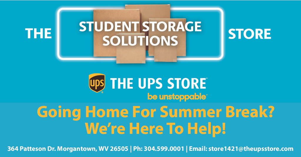U92 ⚡️The Moose (@u92_fm) on Twitter photo Finals are stressful, moving out doesn’t have to be. Let The UPS Store handle your summer storage: pickup, storage, and delivery!
📧 store1421@theupsstore.com
📞 304-599-0001
📍364 Patteson Dr. Morgantown, WV 26505
*This post is brought to you by The UPS Store.* Finals are stressful, moving out doesn’t have to be. Let The UPS Store handle your summer storage: pickup, storage, and delivery!
📧 store1421@theupsstore.com
📞 304-599-0001
📍364 Patteson Dr. Morgantown, WV 26505
*This post is brought to you by The UPS Store.*