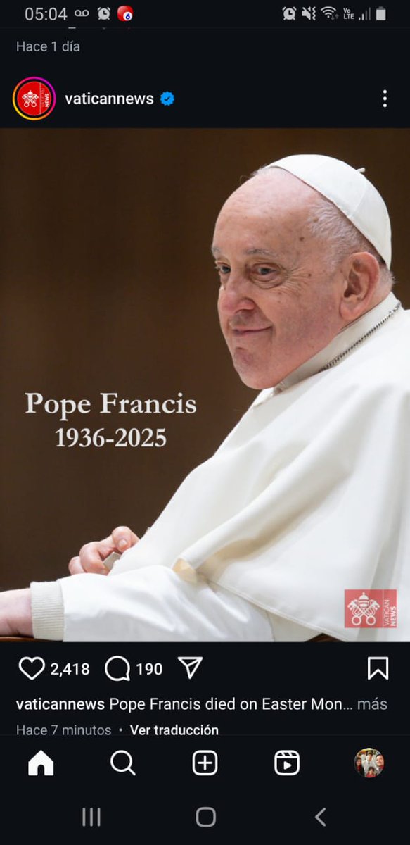 Murió el Papá Francisco