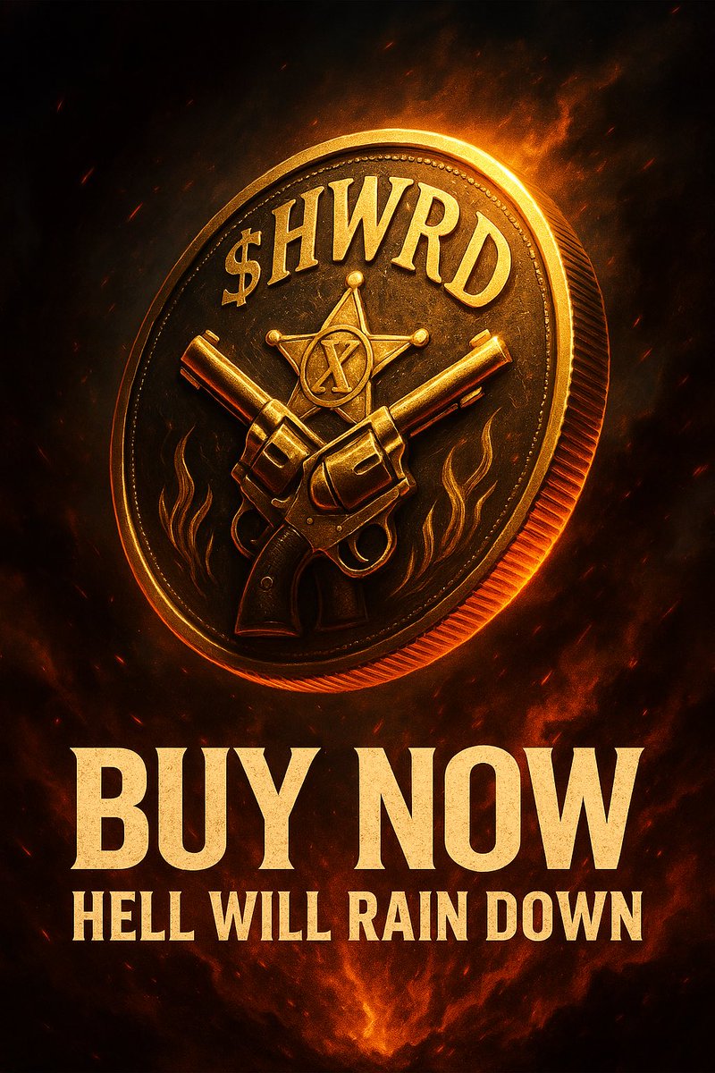 HWRDcoin's tweet photo. The Bottom Is In. The Reckoning Begins.
The outlaws never left — we just reloaded.
$HWRD is for the misfits, the burned, the betrayed.
Now we ride.
You had your warning.
Now you’ll see the movement.
Buy. Hold. Spread the 🔥
#HWRD #CryptoComeback #HellWillRainDown #MemeCoin https://t.co/Y6KQ9Pk3o7