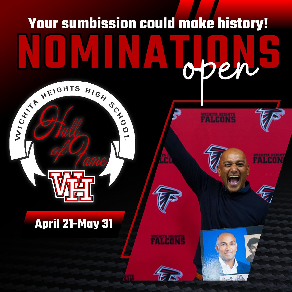 Nominations are now open for the #WHHS Hall of Fame, Class of 2025. Nominations for the Hall of Fame will be open from now through May 31, 2025. Please make sure to fill out the nomination form in its entirety. You can find the nomination form at: myevent.com/WHHSHOF/nomina…