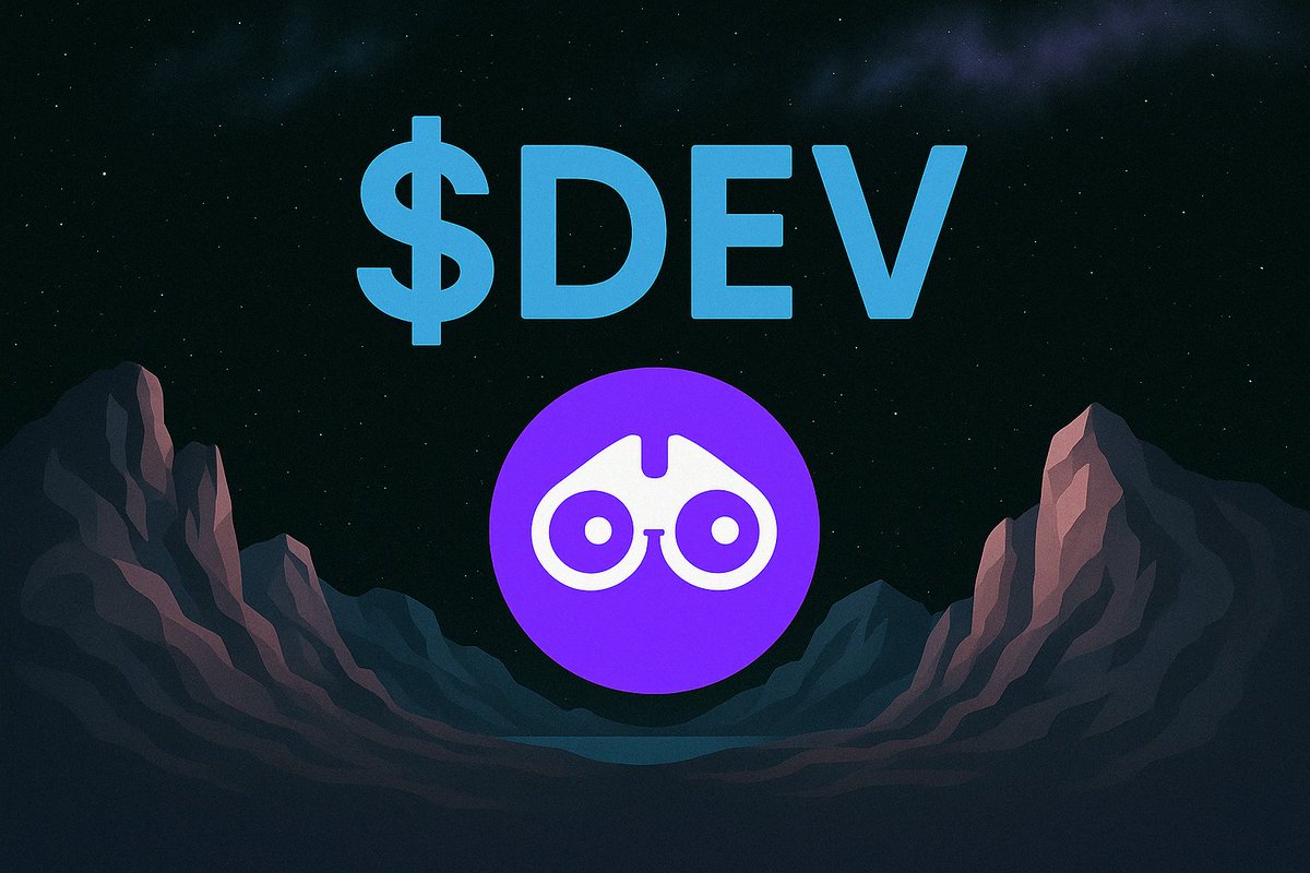 scoutgamexyz's tweet photo. $DEV is live 

Official CA: 0x047157cffb8841a64db93fd4e29fa3796b78466c https://t.co/LWQyiRnvKH