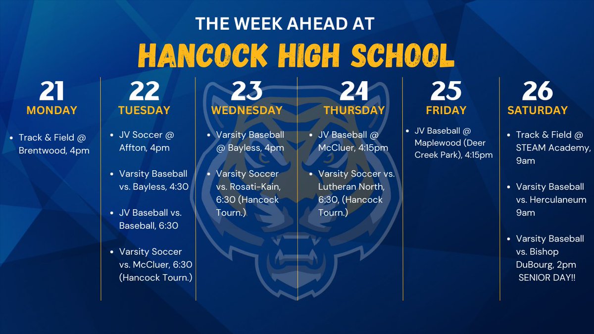Hancock Athletics tweet media