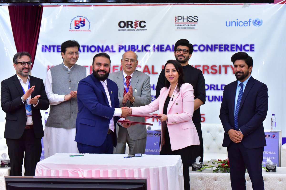 Institute of Public Health & Social Sciences _ KMU (@iphss_kmu) on Twitter photo Pasteur Institute Tunis Sign MoU with <a href="/kmuofficial_/">Khyber Medical University</a> , Peshawar for WHO Satellite Regional Training Center (RTC) under the WHO-TDR Programme for EMRO.
The center, hosted at KMU IPHSS will be led <a href="/DrZia_ulhaq/">Prof Zia Ul Haq, VC KMU, MBBS PhD FCPS</a> (PI), <a href="/drkhalidrehman/">Khalid Rehman PhD</a> & <a href="/SFazid/">Dr. Sheraz Fazid, PhD Public Health</a> (Co-PIs).
<a href="/ResearchKMU1/">ORIC - Khyber Medical University, Peshawar</a> <a href="/zoheb_dr/">Zoheb Khan</a> Pasteur Institute Tunis Sign MoU with <a href="/kmuofficial_/">Khyber Medical University</a> , Peshawar for WHO Satellite Regional Training Center (RTC) under the WHO-TDR Programme for EMRO.
The center, hosted at KMU IPHSS will be led <a href="/DrZia_ulhaq/">Prof Zia Ul Haq, VC KMU, MBBS PhD FCPS</a> (PI), <a href="/drkhalidrehman/">Khalid Rehman PhD</a> & <a href="/SFazid/">Dr. Sheraz Fazid, PhD Public Health</a> (Co-PIs).
<a href="/ResearchKMU1/">ORIC - Khyber Medical University, Peshawar</a> <a href="/zoheb_dr/">Zoheb Khan</a>
