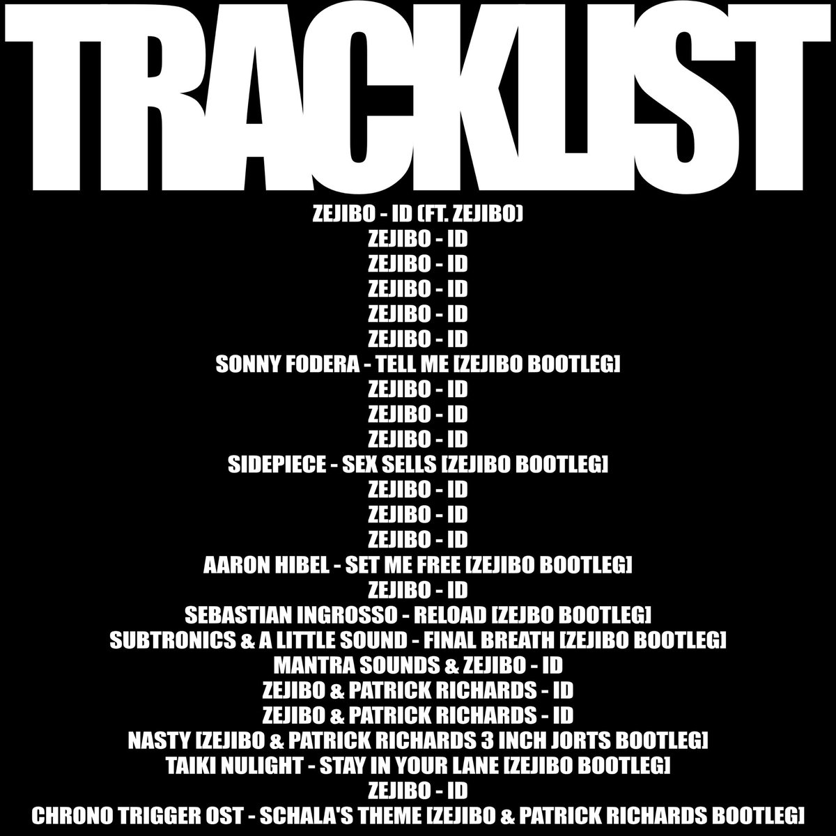 zejibo's tweet image. It is with great pleasure that I bring to you:
Zejibo Vol. 2
49 mins and 34 seconds of unreleased zejibo originals / bootlegs / collabs
I am very proud of this and I hope you all enjoy, link below 🖤🖤🖤