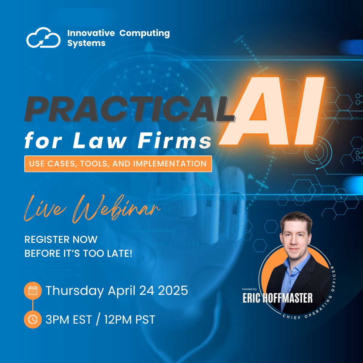 Curious about AI but unsure how to use it in your law firm? Our webinar will show you exactly how AI can help:
✅ Streamline legal research &amp; document drafting
✅ Improve case management &amp; client interactions
 bit.ly/4ijN4jS
#AIForLawFirms #LegalInnovation #LawTech