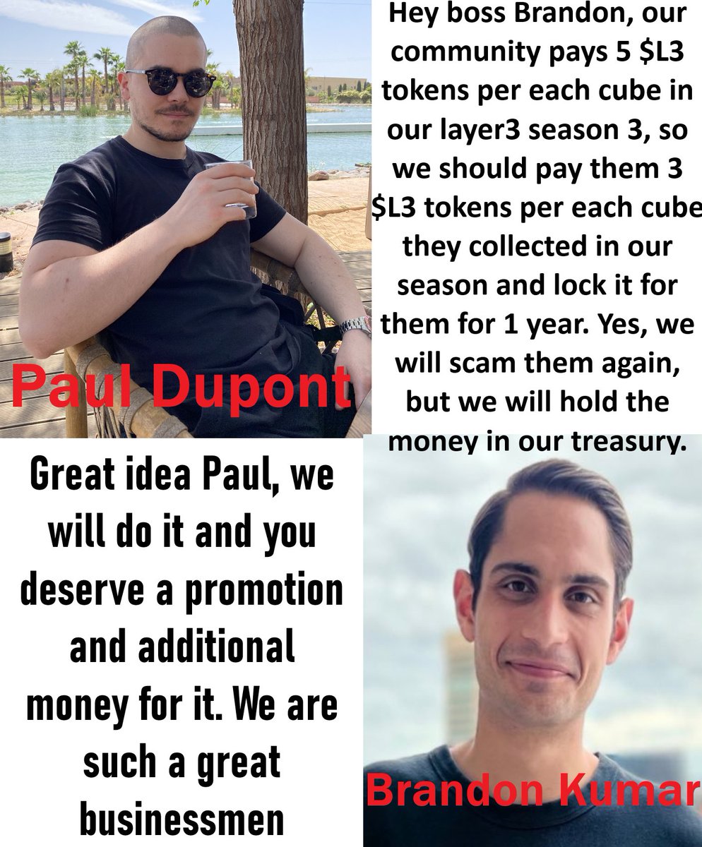 Layer3 is a scam, do not mint the cubes there, they will make you lose the money. My all twitter/x threads explaining the scam <a href="/layer3/"></a>  made/is can be found in this thread below. #layer3scam #layer3