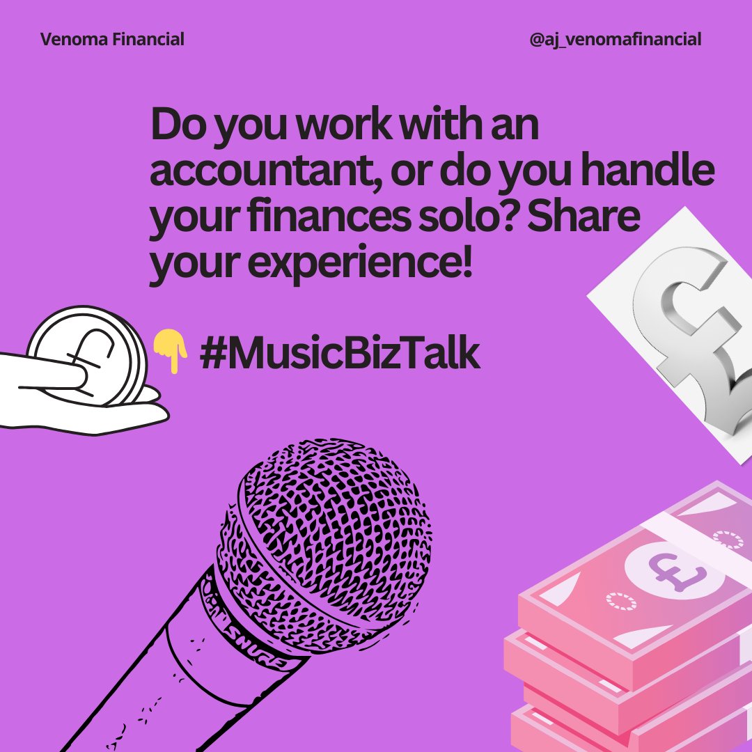 🎶 Songwriters &amp; producers — do you handle your finances solo or work with an accountant? 🧾💼

Tell us what’s worked (or not 😅) for you.👇
Thinking of getting help with money matters? We’re here when you’re ready.
#MusicMoney #TaxTips #ProducerLife #SongwriterSupport