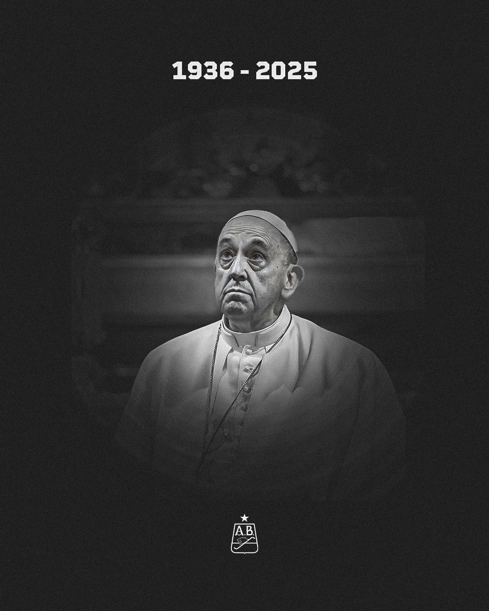 ABucaramanga's tweet photo. Atlético Bucaramanga expresa sus condolencias por el fallecimiento del papa Francisco🕊️ https://t.co/iCXVzOolSs