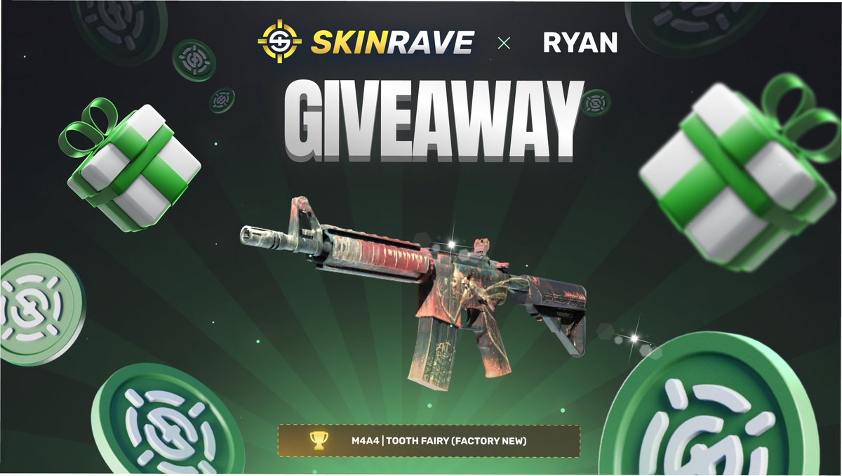 Ryan Giveaway (@ryanngiveaway) on Twitter photo 🎁 M4A4 | Tooth Fairy 🎁
✅ Follow <a href="/skinravegg/">SkinRave.gg</a>
✅ Like the quoted post
✅ Comment under this post
⏰ Rolling In 5 Days! 🎁 M4A4 | Tooth Fairy 🎁
✅ Follow <a href="/skinravegg/">SkinRave.gg</a>
✅ Like the quoted post
✅ Comment under this post
⏰ Rolling In 5 Days!