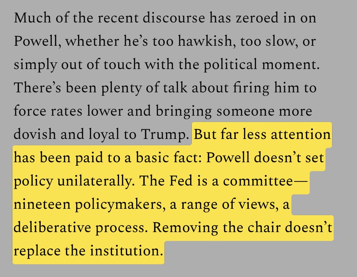 An extract from our recent article on Trump vs Powell: