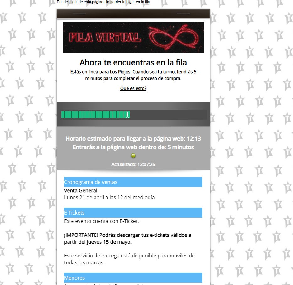 Vendo link para Los Piojos (Venta General) en el Parque de la Ciudad 🇦🇷 🏟️ (Plataforma Ticketek) Entra en 5 minutos 🕣 Info al MD 📩