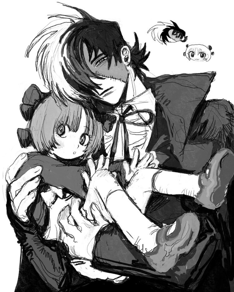 お友達に描いた間夫婦