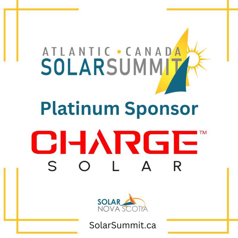 We are thrilled to welcome back @chargesolarPV as a Platinum Sponsor for the 2025 Atlantic Canada Solar Summit. Charge will be hosting a full-day industry training workshop on December 2nd, in advance of the conference and trade show on December 3rd, at the Halifax Convention